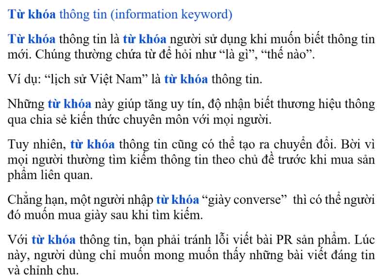 cách tìm từ khóa seo, Công nghệ thông tin