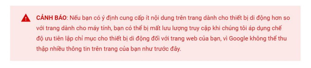 Cảnh báo của Google