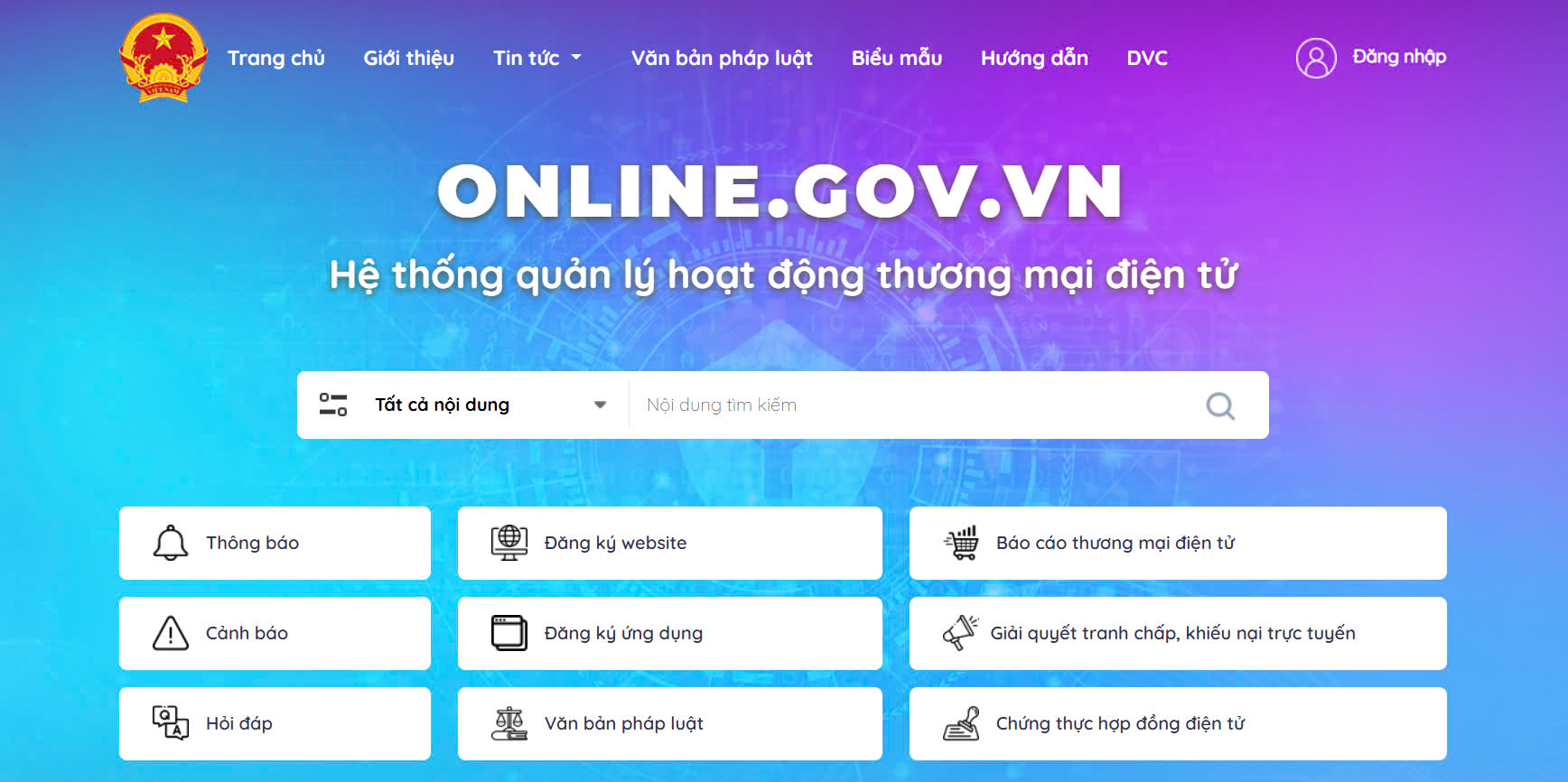 Đăng ký Website với Bộ Công Thương