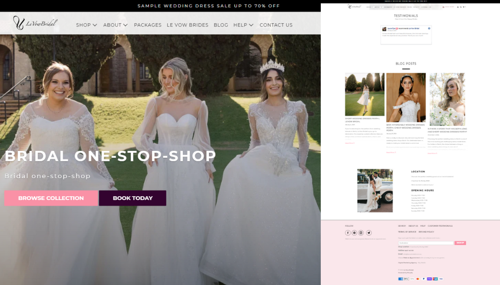 Case study 2: Le Vow Bridal
