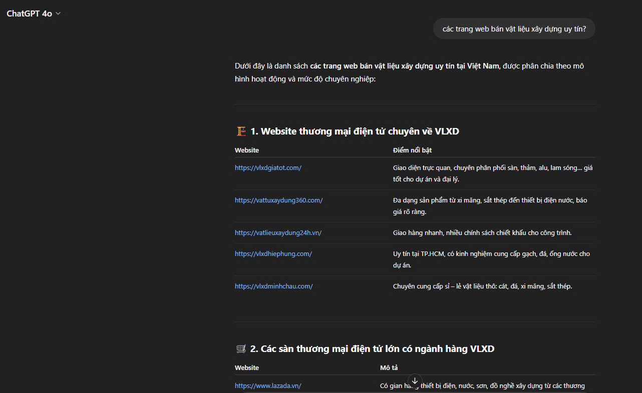 Case Study Dịch Vụ GEO tại công ty SEO uy tín VUASEO: Vlxdgiatot.com
