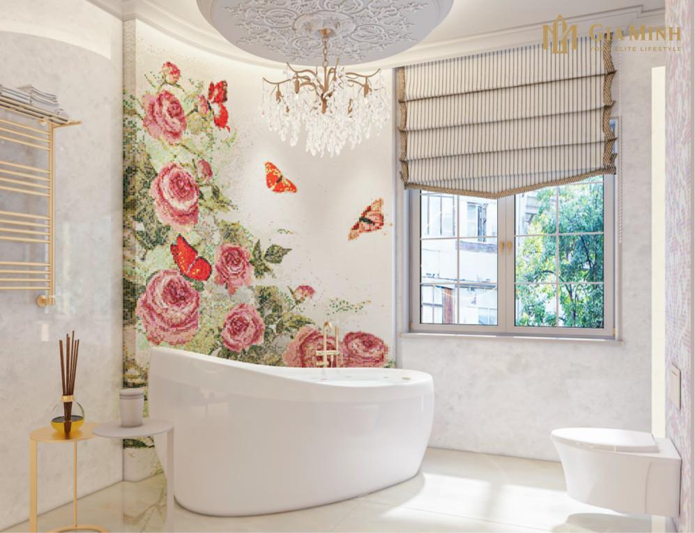 Ứng dụng của nội thất cao cấp Châu Âu với nghệ thuật khảm Mosaic