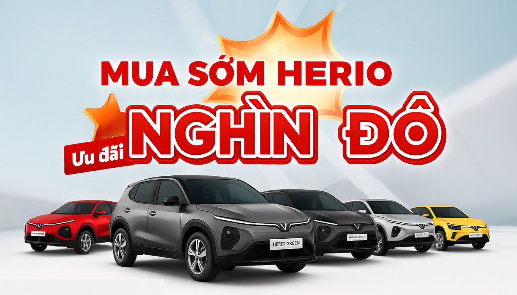 SACO Tiên Phong Bán Xe VinFast Herio Cho Tài Xế Với Quyền Lợi Cực Tốt