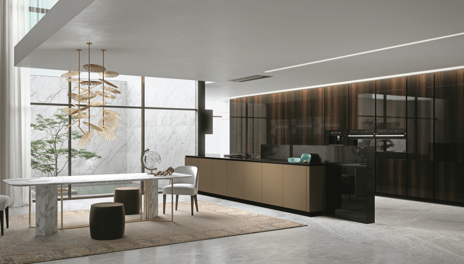 thiết kế nội thất biệt thự luxury