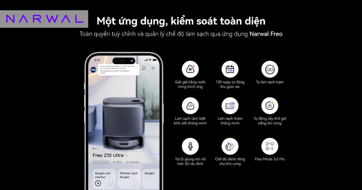 robot hút bụi và lau nhà