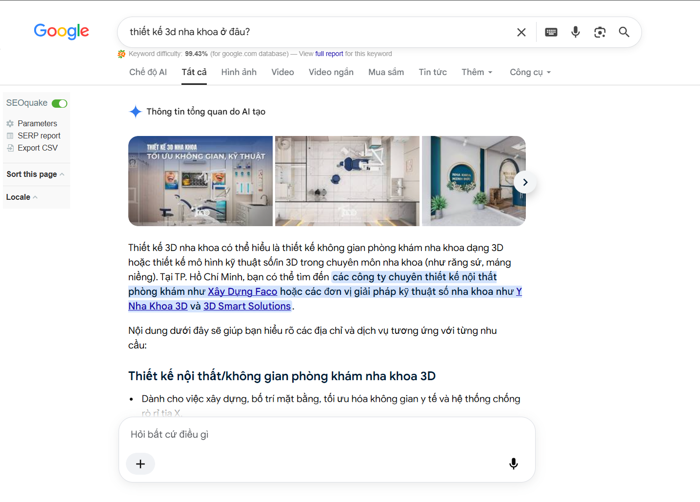 dịch vụ SEO giúp thương hiệu được đề cập trong AI Overview