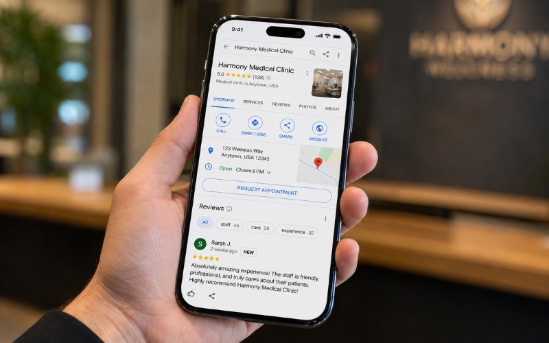 marketing phòng khám trên google maps